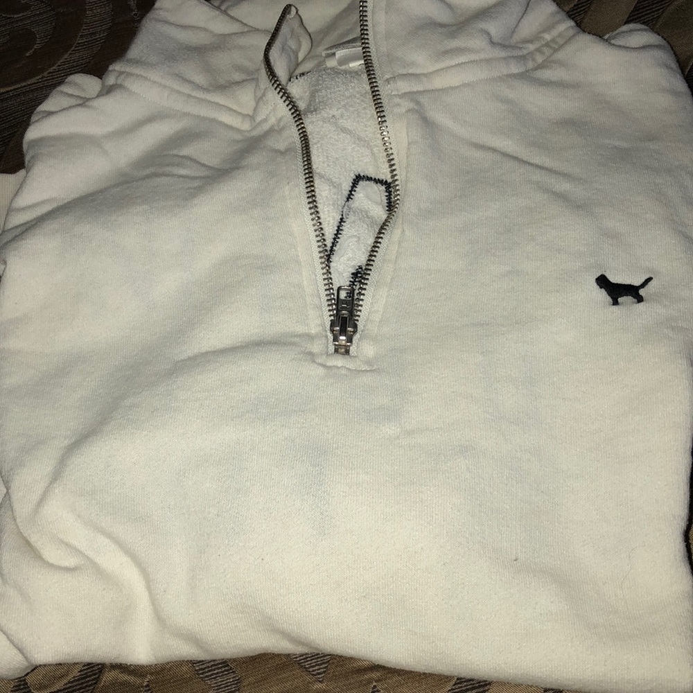 PINK 1/4 zip sweatshirt